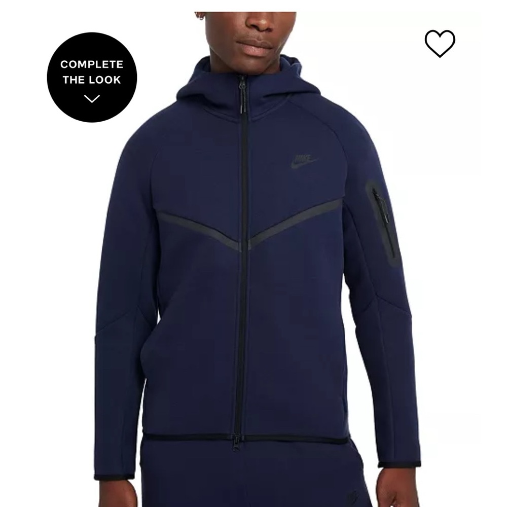 Nike Tech Blue Performance Jacket with Chevron Detail